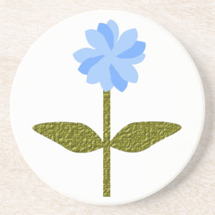 Mooie Blauwe Onderzetters met Madeliefjes