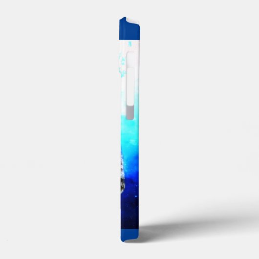Mooie blauwe oogooroe  Case-Mate iPhone case (Achterkant / Links)