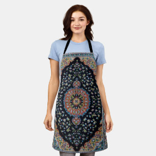 Mooie Blauwe Oriëntaalse Antieke Kilim Vloerkleed Schort