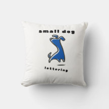 Mooie Blauwe Puppy Dubbelzijdige Worp Kussen