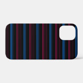 Mooie blauwe roze strepen Case-Mate iPhone case (Achterkant (horizontaal))