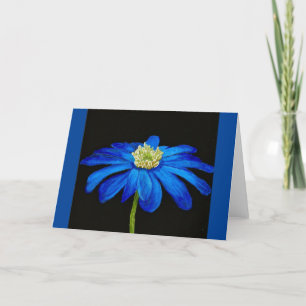 Mooie Blauwe Schoonheid Daisy alle gelegenheid kaa Kaart