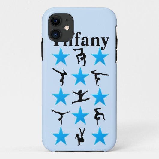 MOOIE BLAUWE STER AANGEPASTE GYMNASTIEK IPHONE CAS Case-Mate iPhone CASE (Achterkant)
