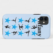 MOOIE BLAUWE STER AANGEPASTE GYMNASTIEK IPHONE CAS Case-Mate iPhone CASE (Achterkant (horizontaal))