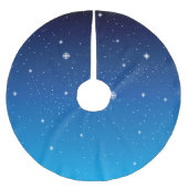 Mooie blauwe Sterrennacht Kerstboom Rok (Voorkant)