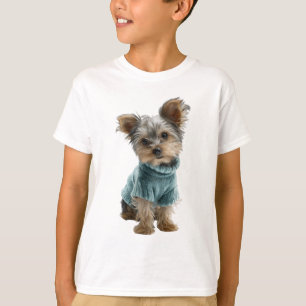 Mooie Blauwe Trui Puppy Kinderen T-shirt