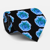 Mooie Blauwe Tulp Das (Opgerold)