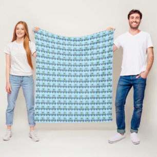 Mooie Blauwe Uilen Patroon Fleece Deken
