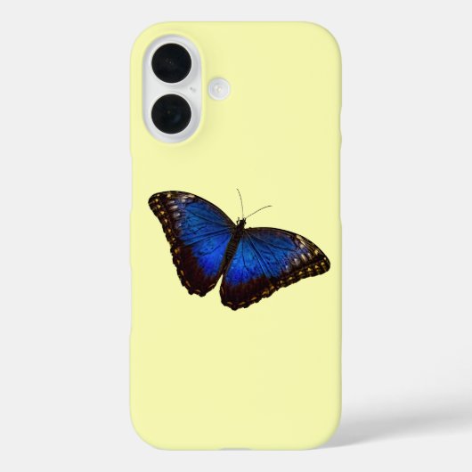 Mooie blauwe vlinder Case-Mate iPhone case (Achterkant)