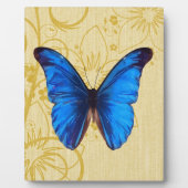 Mooie blauwe vlinder  kunst fotoplaat (Voorkant)