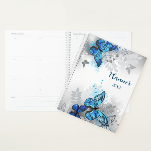 Mooie blauwe vlinder-plant planner (Display)