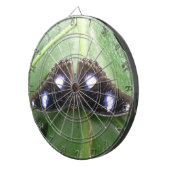 Mooie blauwe vlinderdart dartbord (Voorkant Rechts)