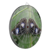 Mooie blauwe vlinderdart dartbord (Voorkant Links)
