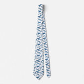 Mooie blauwe walvissen en Narwhals | Necktie Stropdas (Voorkant)