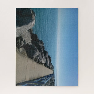 Mooie blauwe waterpuzzel legpuzzel