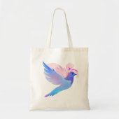 Mooie blauwe Waterverf dove Tote Bag (Voorkant)