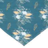 Mooie blauwe winterbessen tafelkleed (Gekanteld)