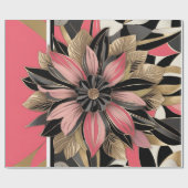 Mooie bloem cadeaupapier (Vlak)