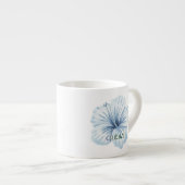 Mooie bloem espresso kop (Voorkant rechts)