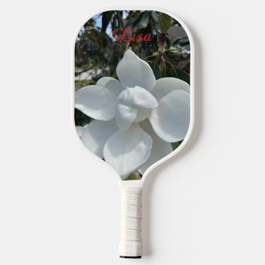 Mooie bloem, gepersonaliseerde, pickleball paddle (Achterkant)