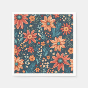 Mooie bloem inspiratie servet