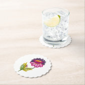 Mooie bloem kartonnen onderzetters (Insitu)