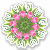 Mooie bloem Mandala Design-79358 Sticker (Voorkant)