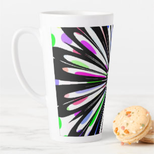 Mooie bloem mandala ontwerp latte mok