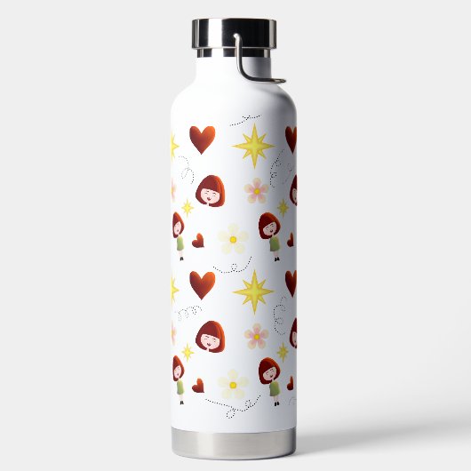 Mooie Bloem Meisje Fles (Links)