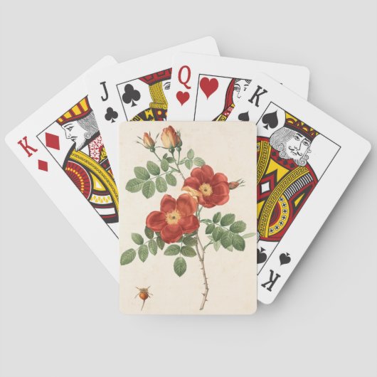 Mooie Bloem Plant Pokerkaarten (Achterkant)