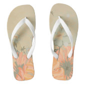 Mooie bloem teenslippers (Voetbed)