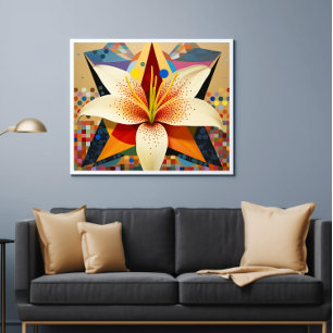 Mooie Bloemboeket Lelie Printbaar Poster