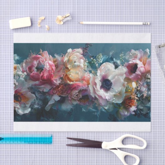 Mooie bloemen1 tissuepapier (Craft)