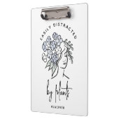 Mooie Bloemen Afgeleide Tuinman gepersonaliseerd Klembord (Links)