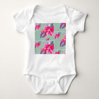 Mooie bloemen baby pak romper