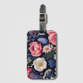 Mooie bloemen bagagelabel (Voorkant (verticaal))