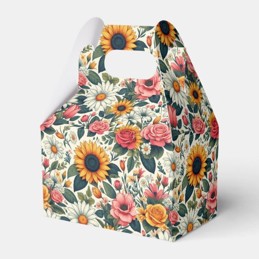 Mooie bloemen bedankdoosjes (Achterkant)