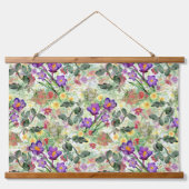 Mooie Bloemen Bloeiende Zomertuin Hangend Wandkleed (Voorkant)