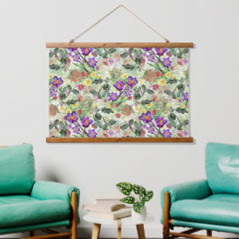 Mooie Bloemen Bloeiende Zomertuin Hangend Wandkleed
