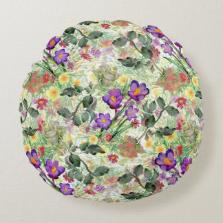 Mooie Bloemen Bloeiende Zomertuin Rond Kussen
