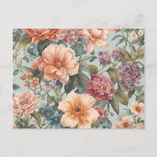 Mooie bloemen bloem briefkaart (Voorkant)