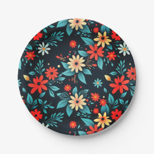 Mooie Bloemen Bloemmotief-48965 Papieren Bordje