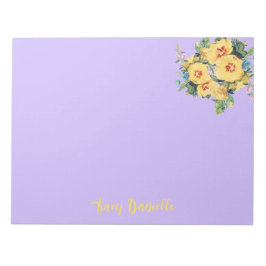 Mooie Bloemen Boeket Custom Notitieblok