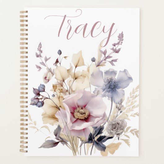 Mooie Bloemen Boeket Custom Planner (Voorkant)