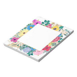 Mooie bloemen botanische Waterverf schilderen Notitieblok