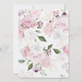 Mooie bloemen bruiloft uitnodigingen (Achterkant)