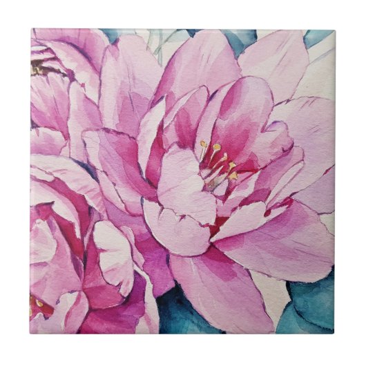 Mooie bloemen buiten tegeltje (Voorkant)