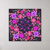 Mooie bloemen en bessen canvas afdruk (Voorkant)