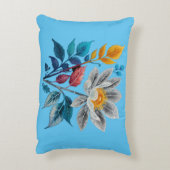 Mooie bloemen en bladeren accent kussen (Achterkant (Verticaal))