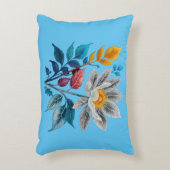 Mooie bloemen en bladeren accent kussen (Voorkant(Verticaal))